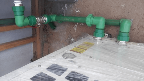 Instalación hídrica en tubería PPR.